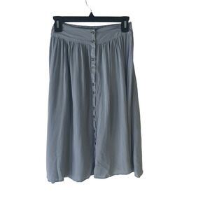 Urban Outfitters Ecote Size XS Blue Soft Button Maxi Skirt